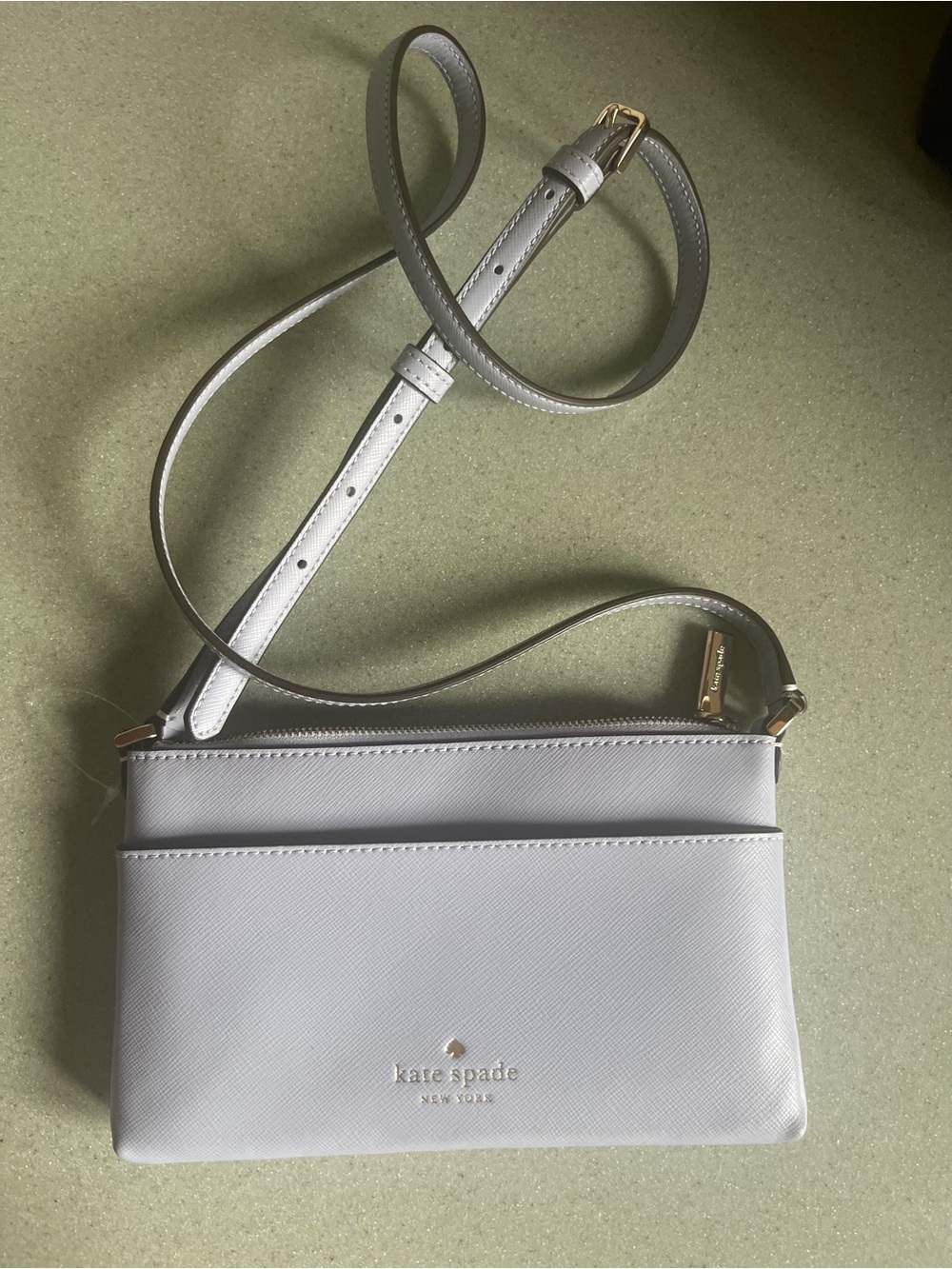 kate spade Light blue Saffiano Leather Crossbody NWOT